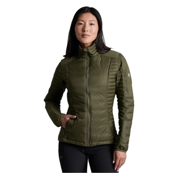 Kuhl Spyfire Jacket Thermal  800 goose down W's L Gray Puffer MSRP$259 - Picture 15 of 17